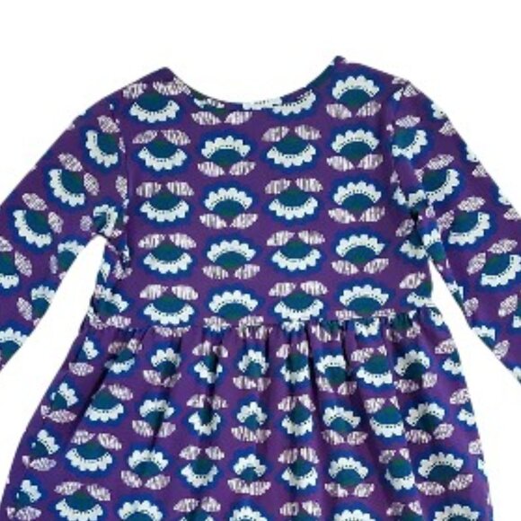 Hanna Andersson Purple Flower Dress Size 140 (US 10) - Picture 5 of 5